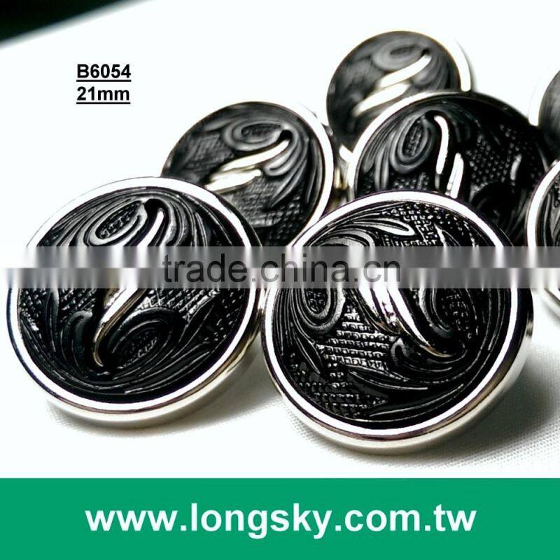 (#B6057) two holes gold plating white rim two parts assembled white garment plastic button