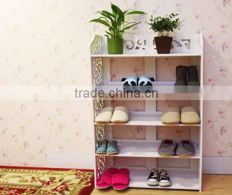 2016 new design office furniture component plastic shoe shelf