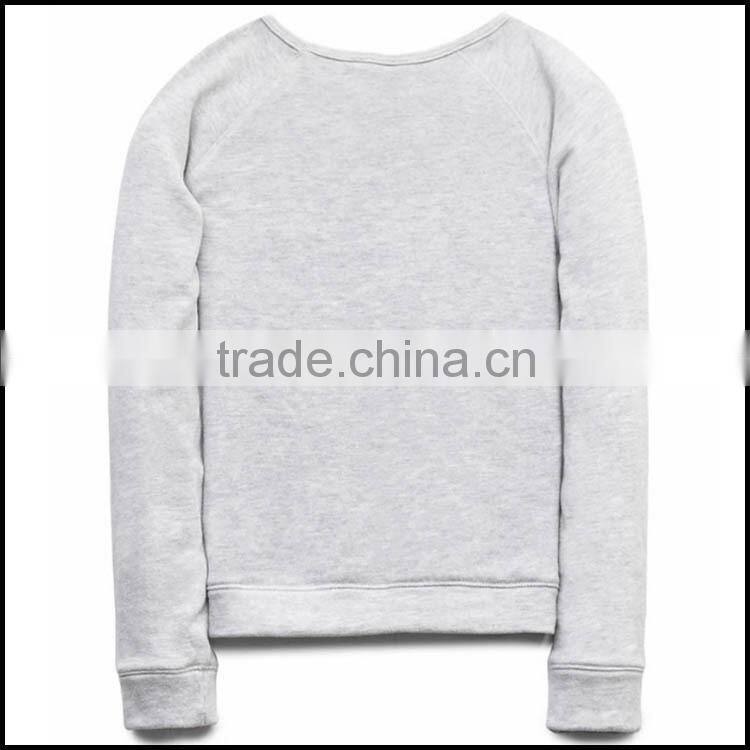 Cotton childrens long sleeve sweat shirt or sudaderas with round neck accept OEM