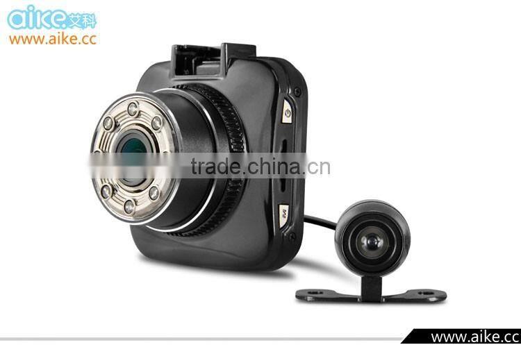 Dual lens Car DVR Dual Lens Car Black Box 2.0"TFT Full HD1080P External lens 720*480P With G-sensor Video recorder