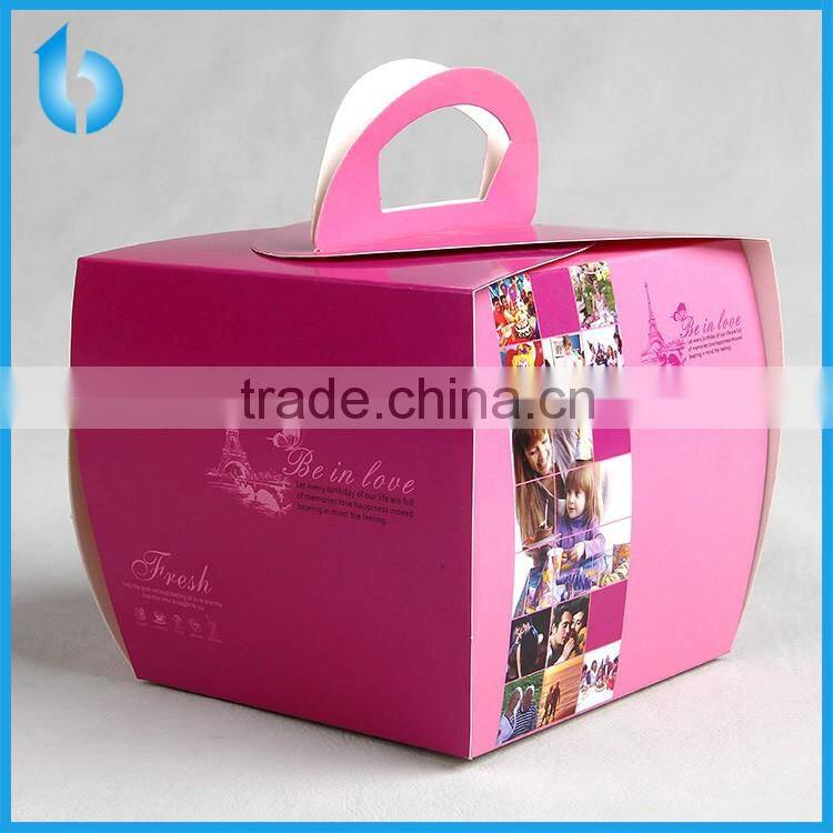 dessert packaging box with handle for chocolate cake