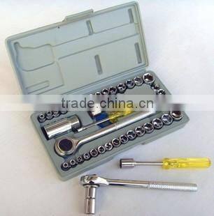 40pcs Auto And Motorcycle Tool Sets combination socket wrench set
