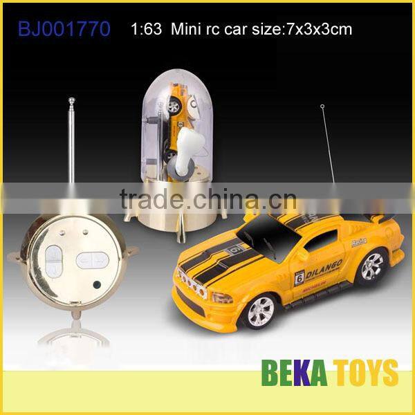 New item 1:63 mini rc toy car 4 channel radio control racing car