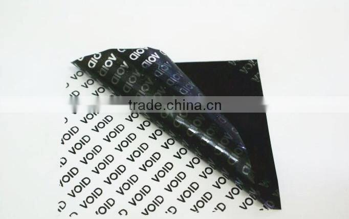 Anti tamper warranty VOID label