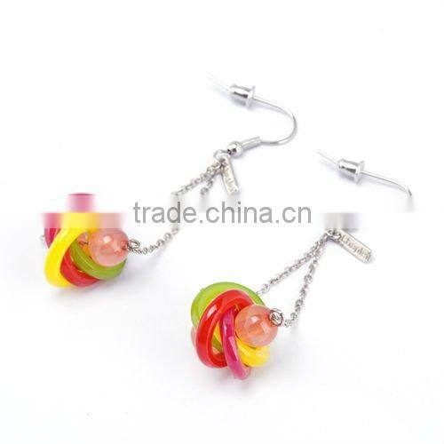 2015 Fashion costume jewelry natural amethyst druzy earrings