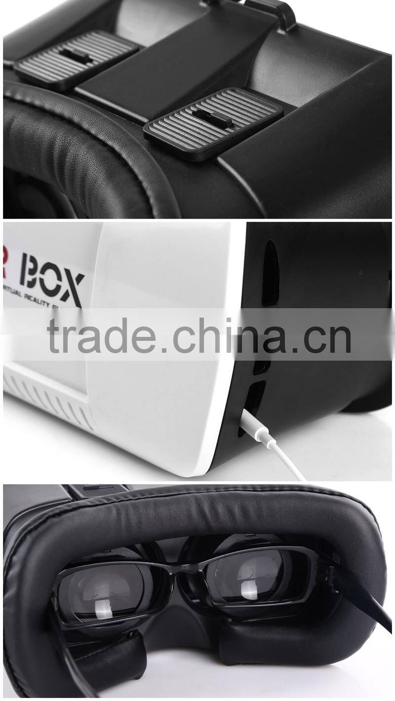 Timiya VR BOX Google Virtual Reality 3D Glasses for Phones,White+Black