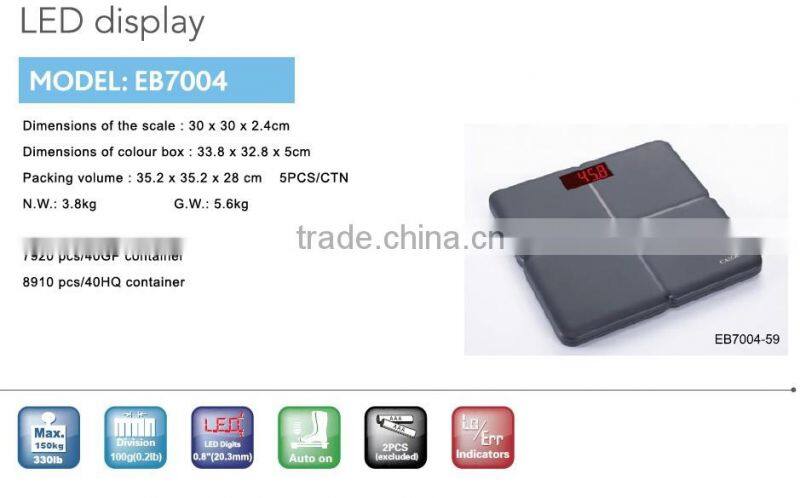 EB7004 High Quality Electronic Weighing Scale Electronic Bathroom Scale Camry Weigh Scale