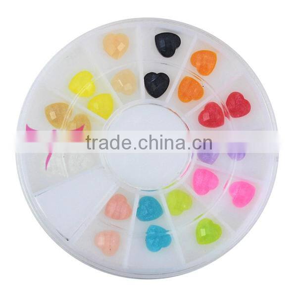 Colorful Neon nail shell decoration,3d nail art decoration 2015 YIWU Jinhua