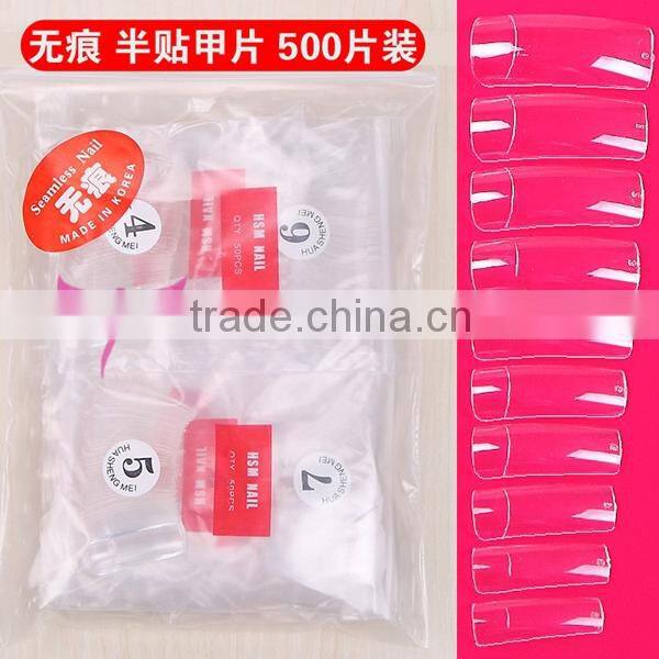 New ABS material Artificial half cover Nail Tip 500pcs