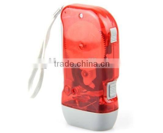 Customized Logo Portable Manual Led Flashlight