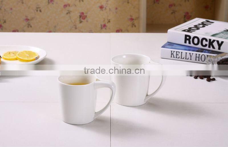 10/12OZ ceramic special design tea bag holding porcelain cup ceramic creative mug