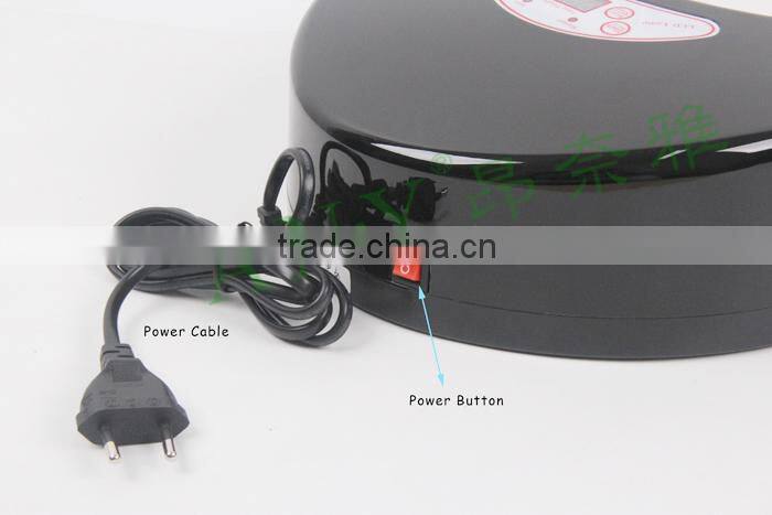 Professional Salon Equipment Black Half Moon Gel Nail Curing Dryer Two Hands UV Lamp