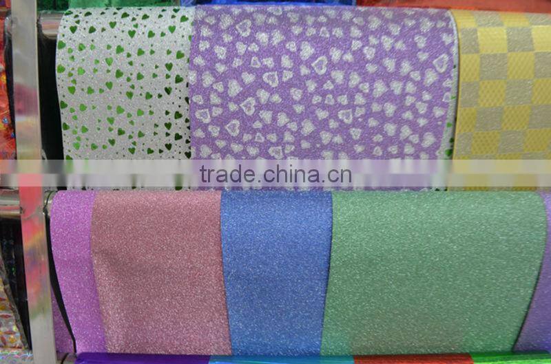 Golden Glitter Film For Decoration