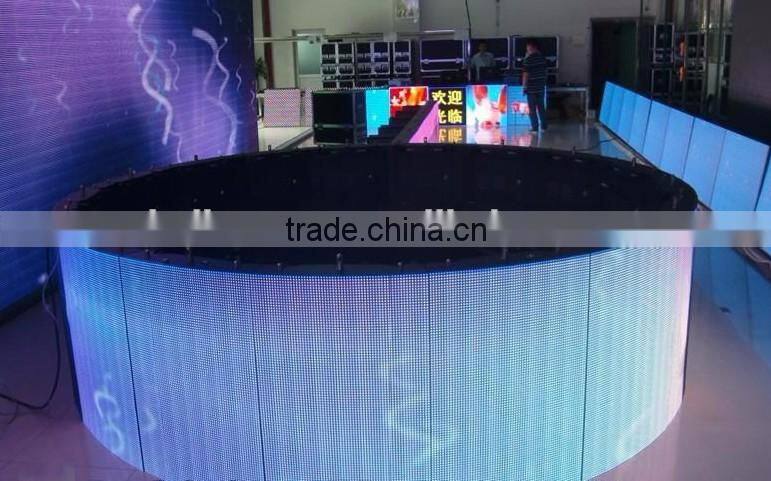 P5mm outdoor curve led billboard for supermarket Advertising led signage