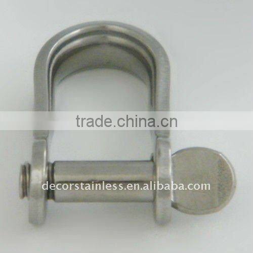 Long D plate shackle