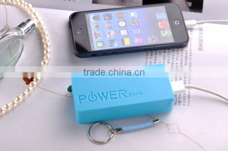 Slim keychain style portable usb charger power bank 5200mah
