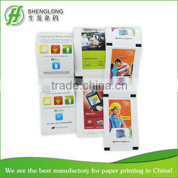 ATM bank Thermal Paper Roll four color printing