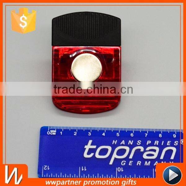Custom Classic Hot Sale Rubber Coated Magnet Paper Memo Clip for Promotion