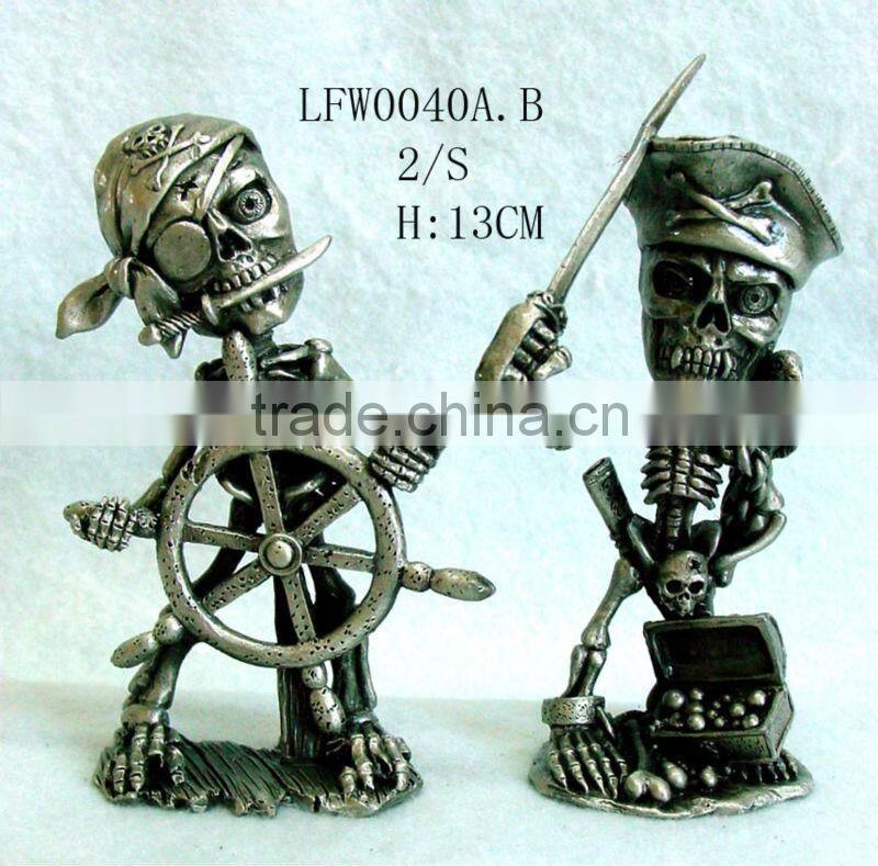 2014 hot sell pewter wizard statue for decoration
