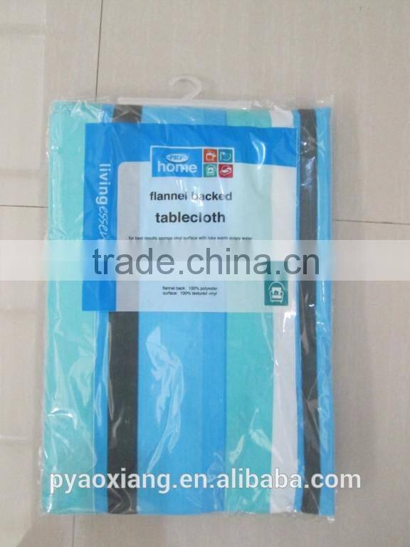 double layer plastic flannel tablecloth