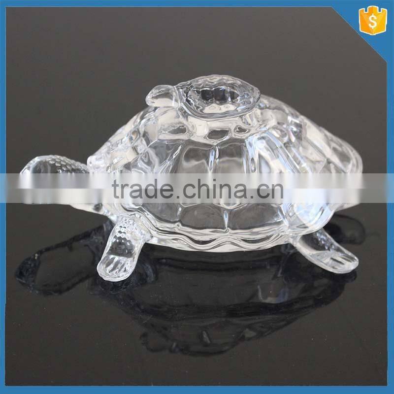 Machine Pressed Eiffel Tower Design Glass Crystal Jars For Candy