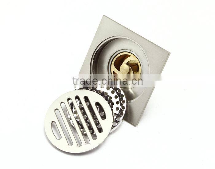 Competitive Price Decorative Square Floor Drains Bathroom Accessories Anti-odor grating covers