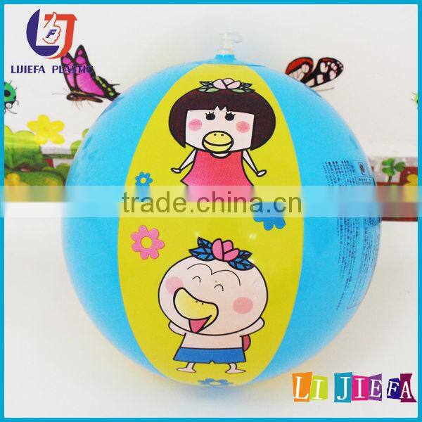Sports toy water ball, inflatable soccer ball, PVC Inflatable Rainbow Beach Ball