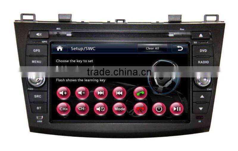 ZESTECH GPS digital media player car audio dvd player For MAZDA 3 2010-2013 with Win CE 6.0 system 800MHz 3G Phone GPS DVD BT