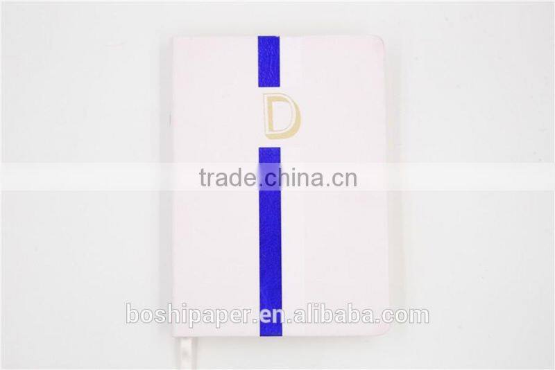 New Design ABCD Letters PU hardcover Journal