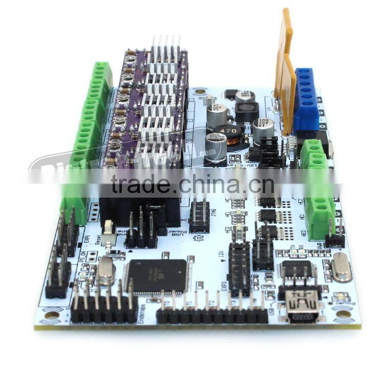 BIQU 2016 highest demand products 3D Printer Kits Mother Board RepRap Rumba Board With 6pcs DRV8825 Stepper Driver
