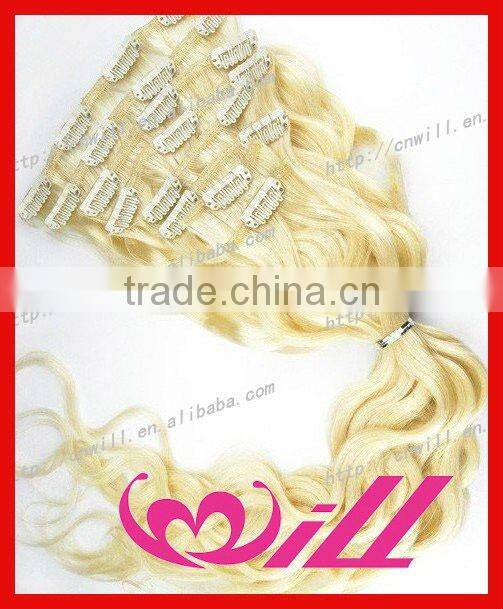 1B color virgin brazilian hair remy hair extensions clip in hair extension