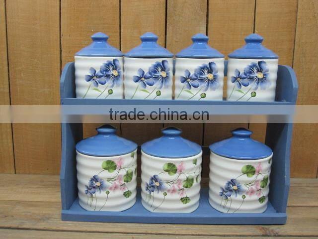 New Ceramic different size cookie jar with lid