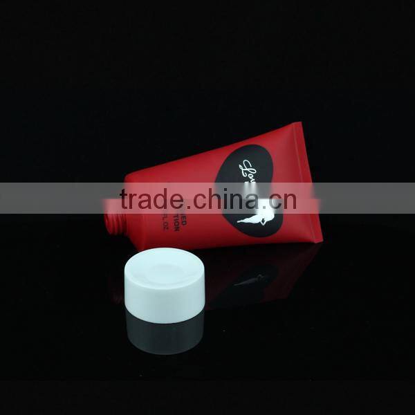 150ml RED packing tube for body lotion with PP cap