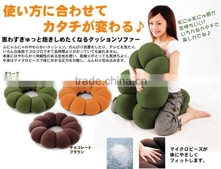 Colorful Round Flowers Microbeads Baby Pillow