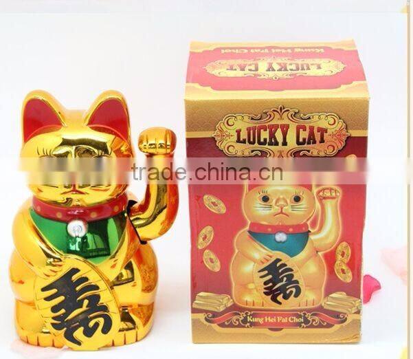 ceramic lucky cat porcelain gift for home decor