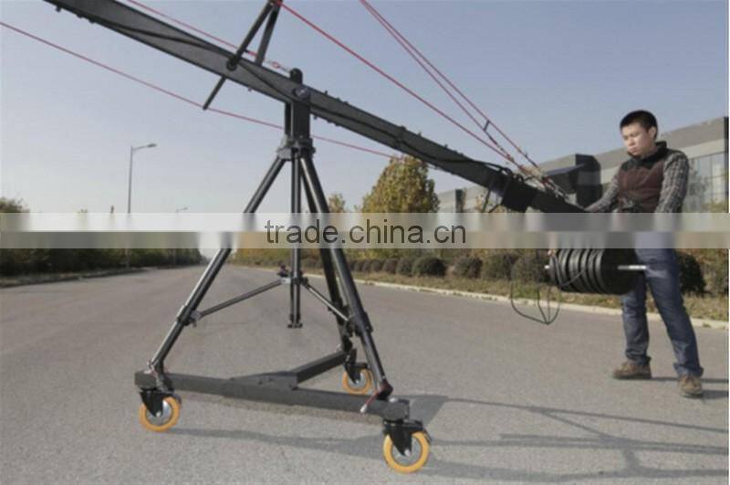 29.5ft Pan Tilt head 10 kilo camera jib arm crane LCD monitor tripod kit