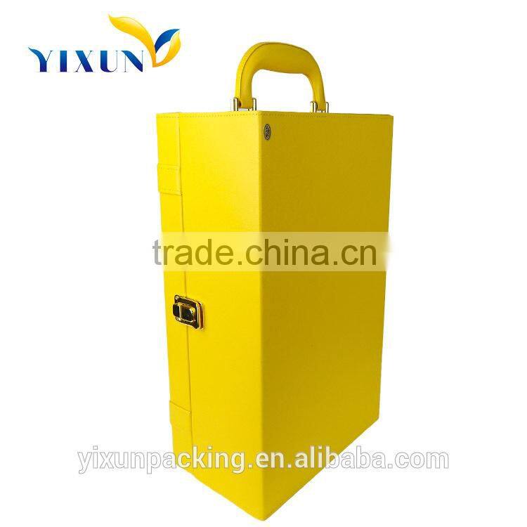 PU leather double wine box single wine cardboard wine box