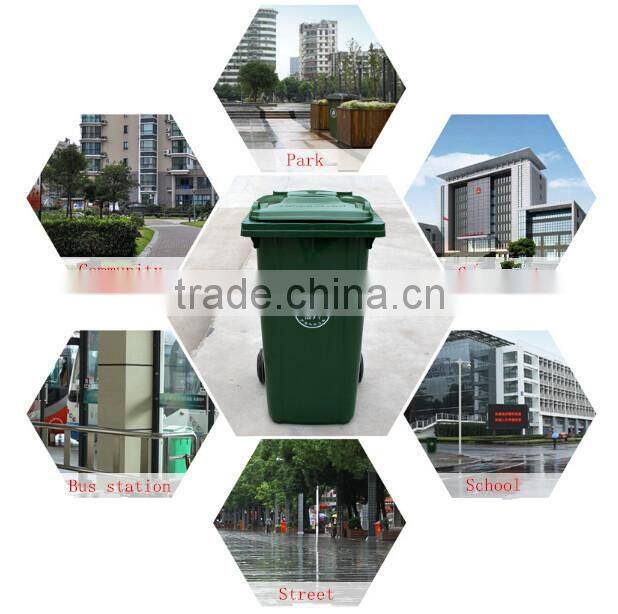 240L thicken kind outdoor plastic dustbin/outdoor garbage can