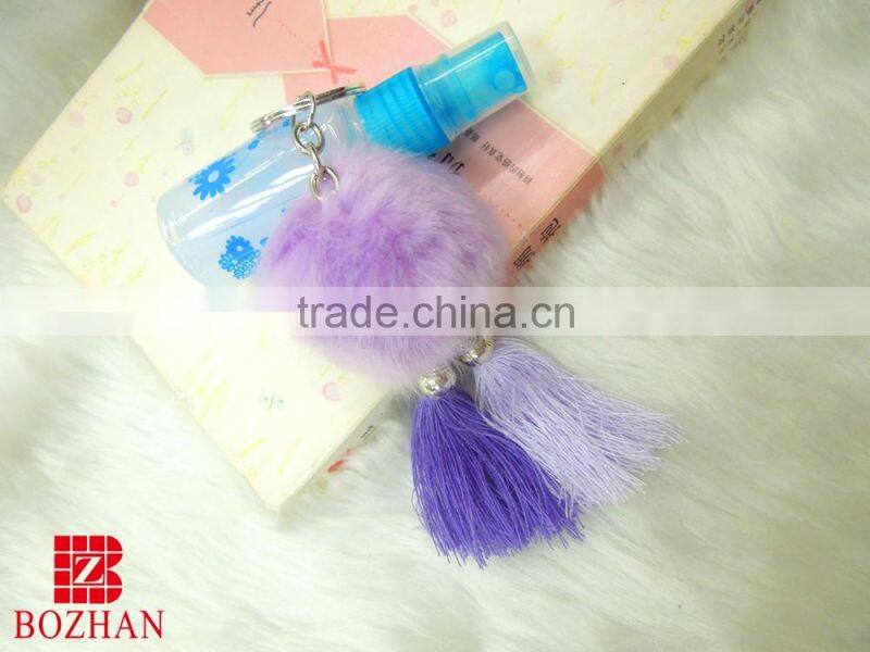 Handbag accessories pom pom keychain for gift
