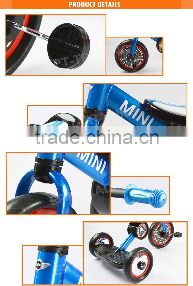 Top quality licensed 10" kids tricycle with back seat for sale