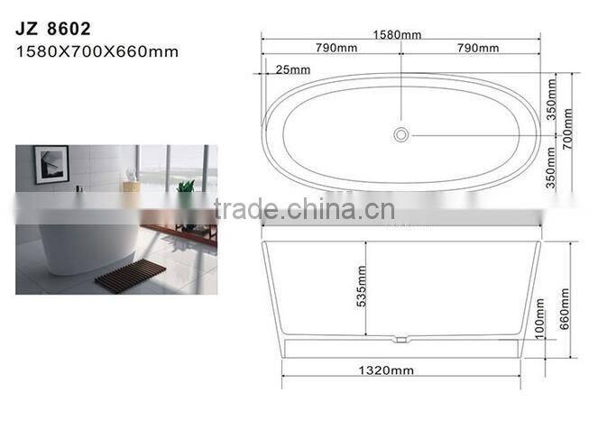 modern art baths /small freestanding bathtub / solid surface bathub,resin stone bathtub