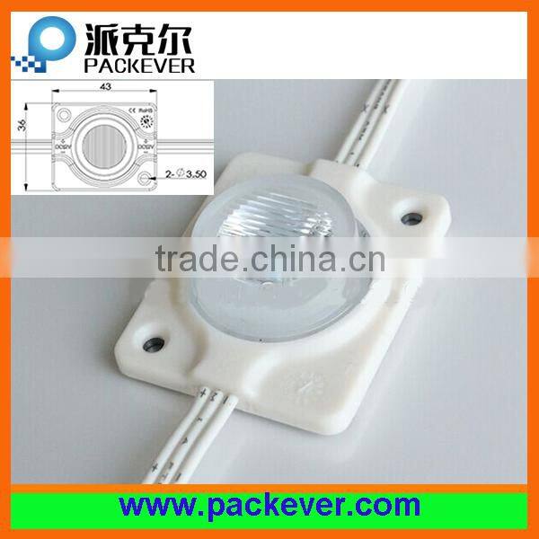 SMD 3535 1.5W plastic LED module for double sides light box