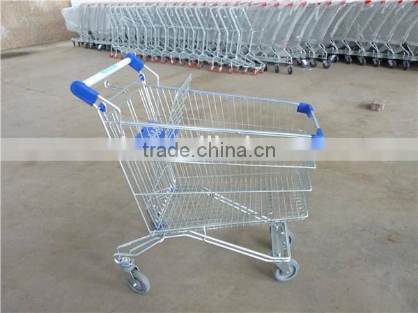 RH-SR150 150L Russia Coin Lock Supermarket Shopping Cart