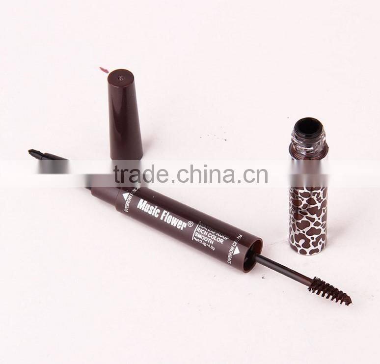 Music Flower Double-end Dye Eyebrow Cream 3 Colors Eyebrow Pencil Multifunction Longlasting Waterproof Eyebrow Extension Kit