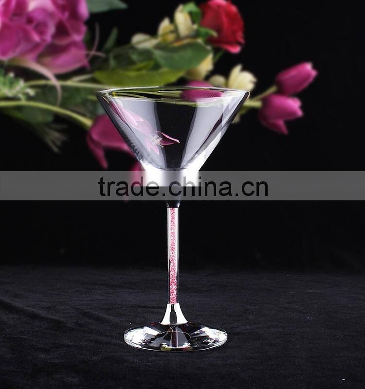 Signature Martini Glow Cocktail glass Glasses Stem For Wedding