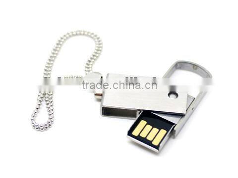 Ultra light metal swivel USB flash drive, pen drive USB, usb stick, can custom logo