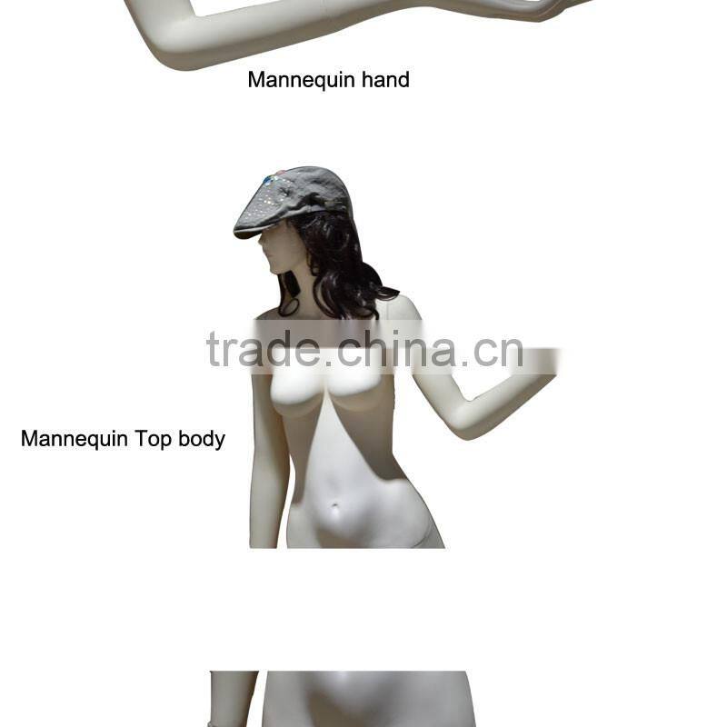 Fashion retail shop custom glossy bust torso female mannequin