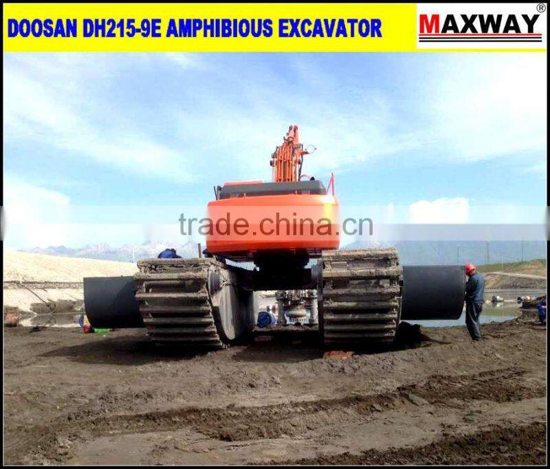 2015 NEW ! MAX250PU Amphibious Pontoon Undercarriage with Side Pontoon and Hydraulic Spud , Suitable to 24 to 27Ton Excavators