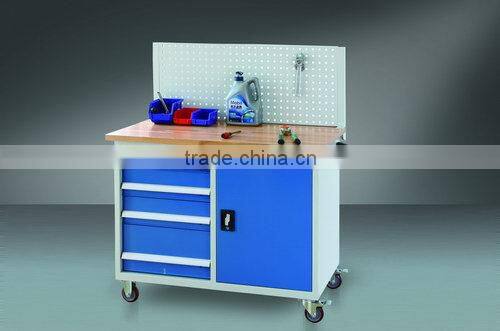 professional roller cabinets workstation /blue metal tool boxes on wheels