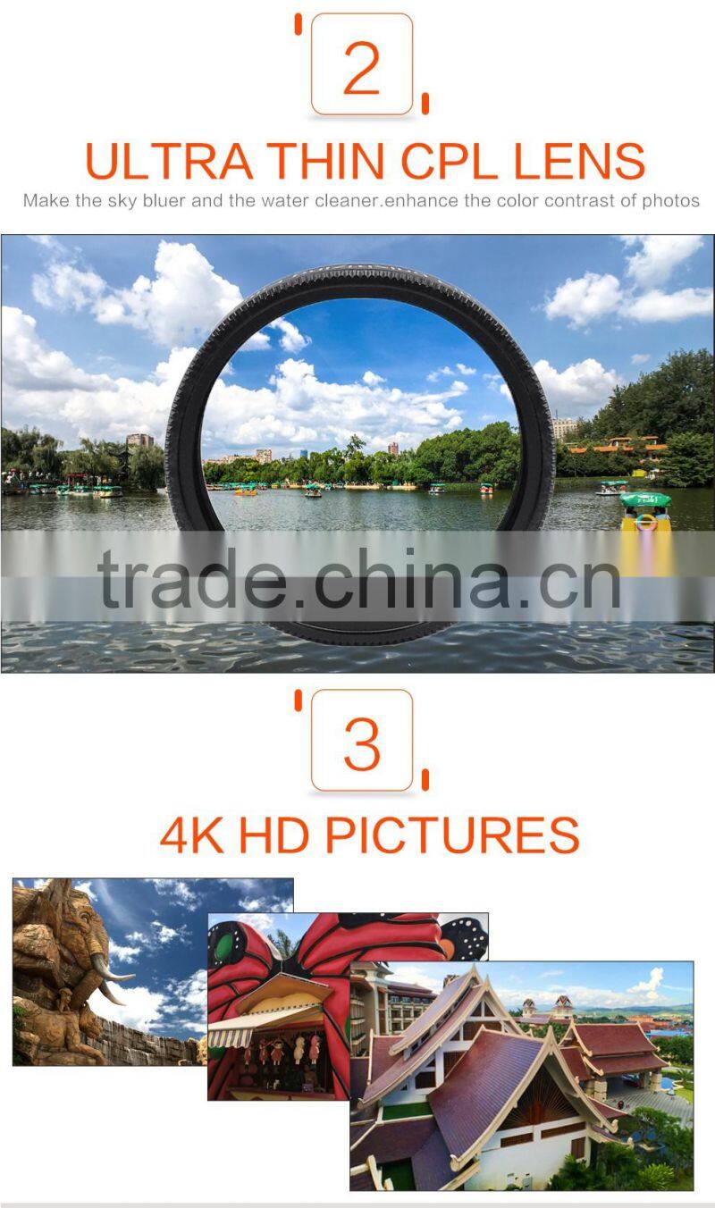 APEXEL 16mm 4K Wide Angle Lens+CPL Filter 2 in 1 Camera Lens for mobile phone,Black/Rose Gold Clip Wide Angle Lens for iPhone